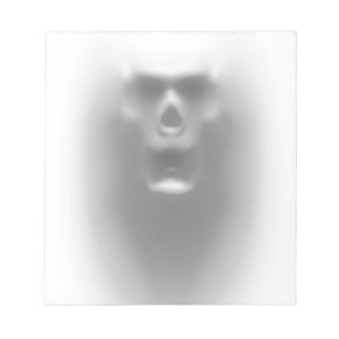 scary skull notepad