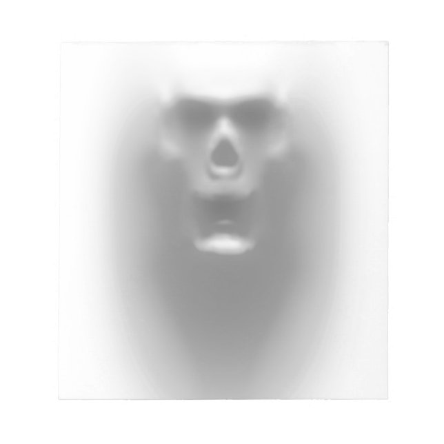 scary skull notepad (Front)