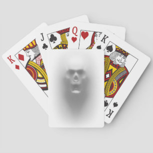 scary skull playing cards