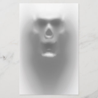 scary skull stationery