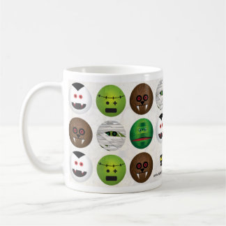 Scary Smiles -  Classic Monsters - marble Coffee Mug
