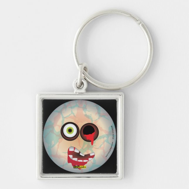 Scary Smiles -  Zombie Key Ring (Front)