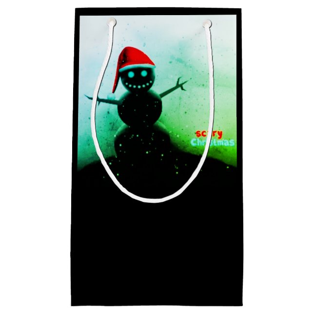 Scary Snowman Gift Bag (Front)