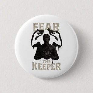 Scary Soccer Goalkeeper Horror Fear The Keeper Hal 6 Cm Round Badge