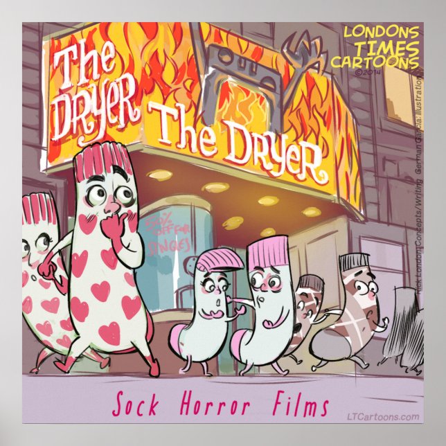 Scary Socks Movies Funny Premium Glossy Poster (Front)