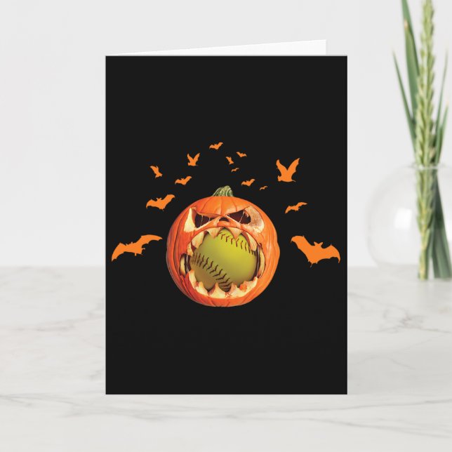 Scary Softll Jack O'lantern Pumpkin Halloween Soft Card (Front)