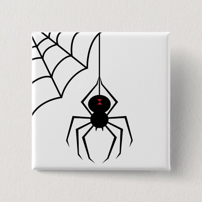 Scary Spider button (Front)