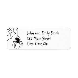 Scary Spider Return Address Labels