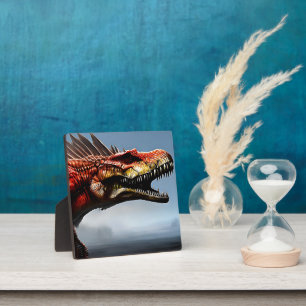 Scary Spinosaurus Dinosaur, Plaque
