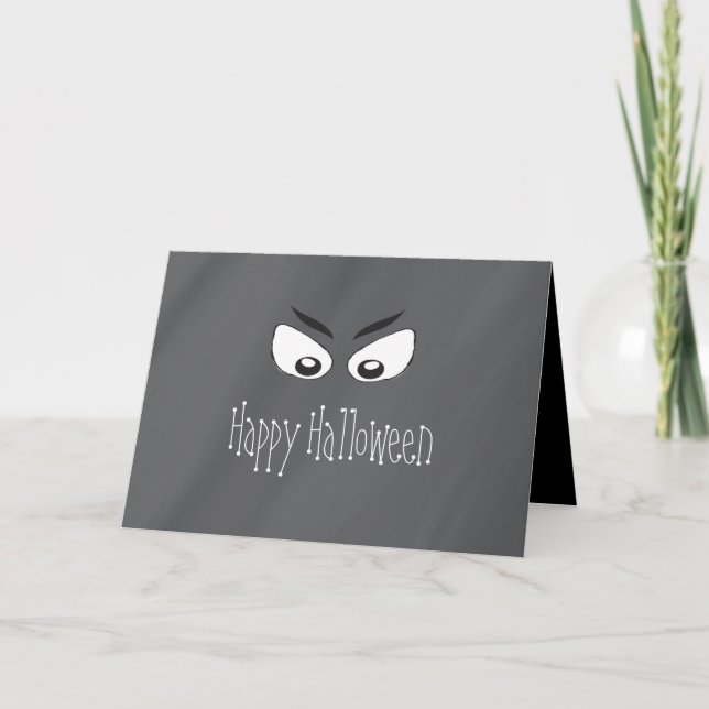 Scary Spooky Eyes Card (Front)