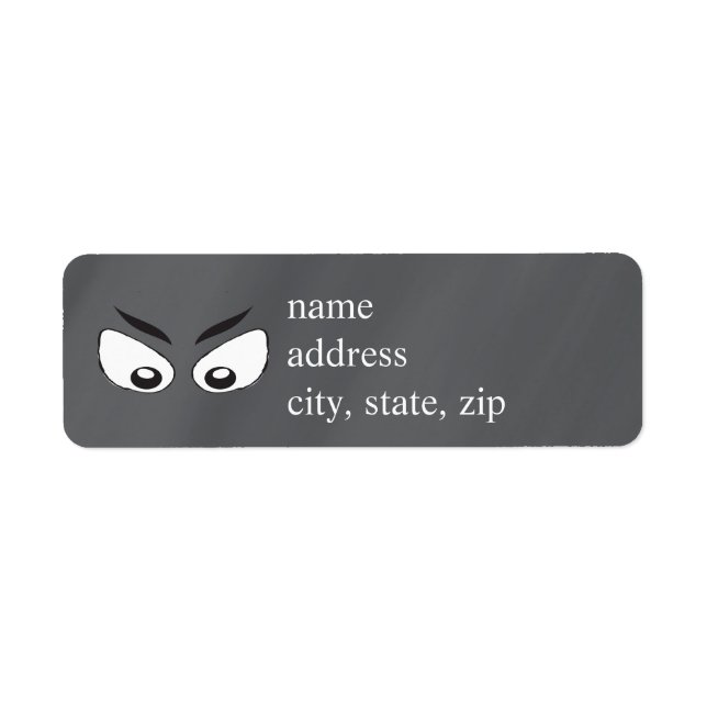 Scary Spooky Eyes  Return Address Label (Front)