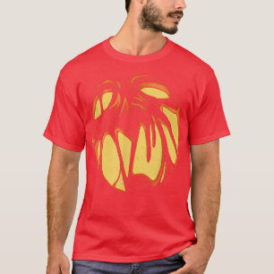 Scary spooky Halloween glowing pumpkin women men  T-Shirt