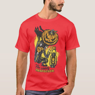 Scary spooky Halloween pumpkin funny quote candy i T-Shirt