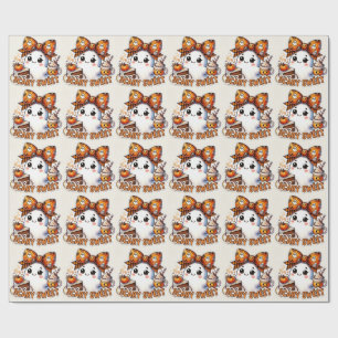 Scary Sweet Ghost Wrapping Paper