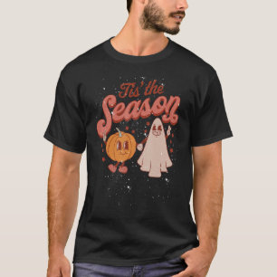 Scary Tis' The Season Pumpkin Ghost Costume Hallow T-Shirt