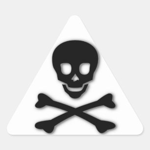 scary triangle sticker