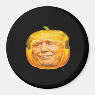 Scary Trumpkin Pumpkin Halloween Party Design Magnet