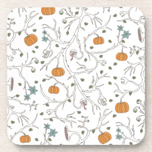 Scary vine pattern for Halloween Coaster