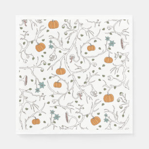 Scary vine pattern for Halloween Napkin