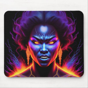 Scary Voodoo Priestess Mouse Pad