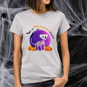 Scary Weimaraner Halloween Full Moon T-Shirt