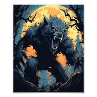 Scary Werewolf  Photo Print