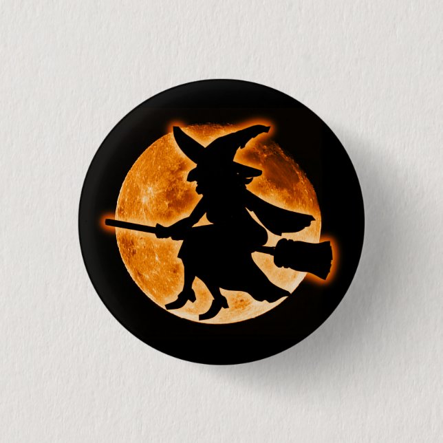 Scary Witch Button (Front)