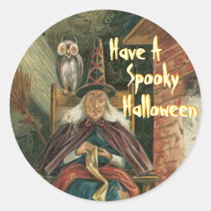 Scary Witch Halloween Stickers