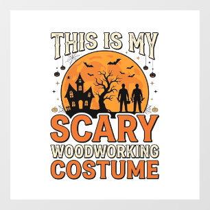 Scary Woodworking Costume Halloween Vintage Design