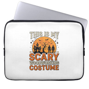Scary Woodworking Costume Halloween Vintage Design Laptop Sleeve