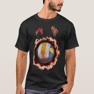 scary zombie player volleyball creepy volleyball b T-Shirt