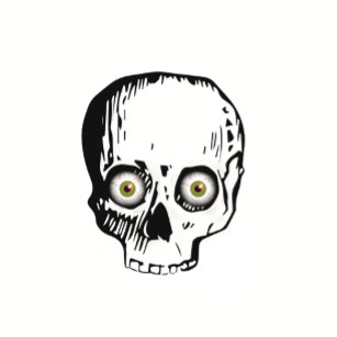 Scary Zombie Skull Calling Card