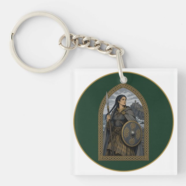 Scathach of Skye Key Ring (Front)
