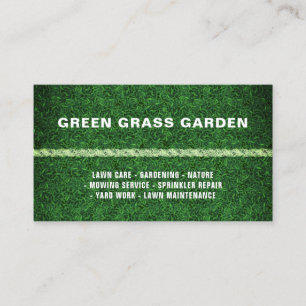Scatter Gardening Lawn Grass Football Landscape Business Card
