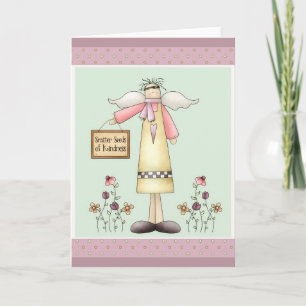Scatter Seeds Friendship Soft Prim Greeting Card