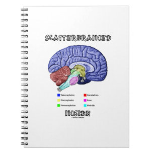 Scatterbrained Inside (Brain Humour) Notebook