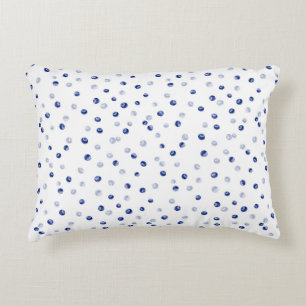 Scattered Blueberries Pattern Decorative Cushion