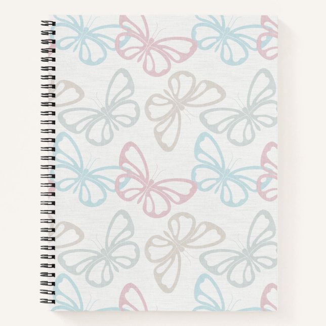 Scattered Butterflies (Medium Scale) Notebook (Front)