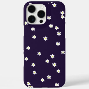 Scattered Daisies on Deep Purple Phone Case