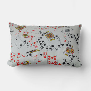 Scattered Deck Of Cards, Lumbar Cushion. Cushion