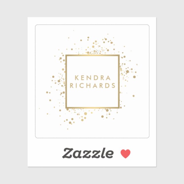 Scattered Faux Gold Confetti (Sheet)
