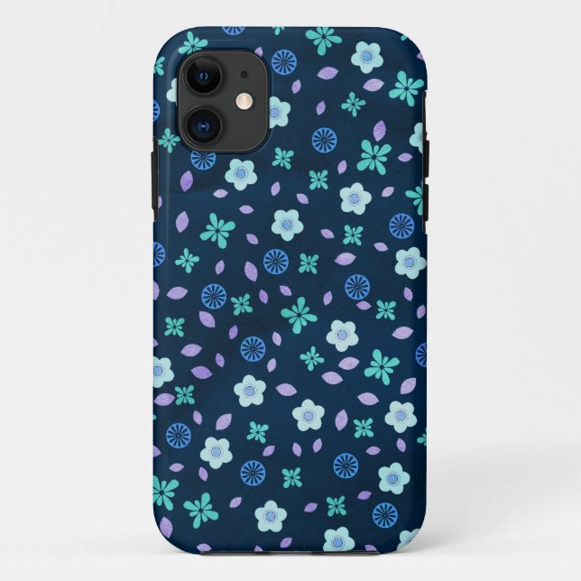 Scattered Flowers Case-Mate iPhone Case (Back)
