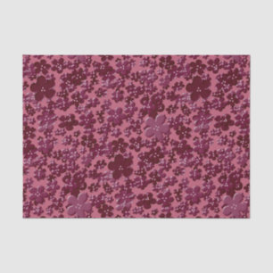 Scattered Flowers-Plum-TISSUE WRAPPING PAPER