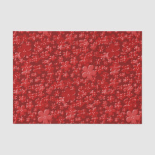 Scattered Flowers-Red-TISSUE WRAPPING PAPER
