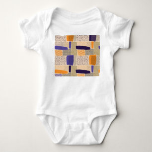 Scattered Geometric Lines: Abstract Art Baby Bodysuit