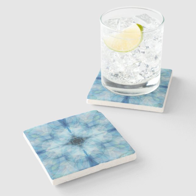 Scattered petals stone coaster (Side)