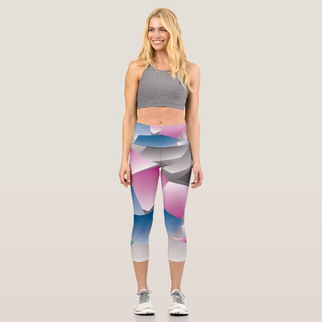 Scattered shards capri leggings (Front)