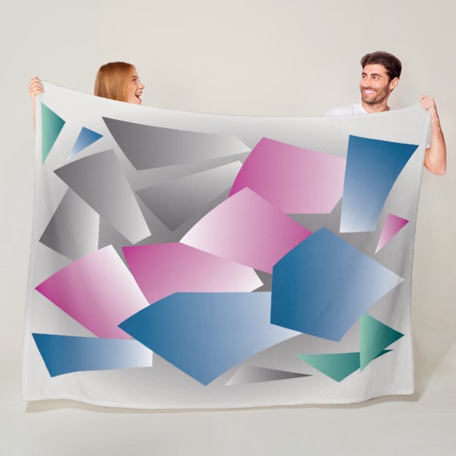 Scattered shards fleece blanket (In Situ)