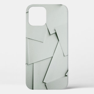Scattered sheets of white paper covering the entir iPhone 12 case