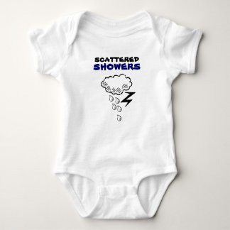 scattered showers baby bodysuit